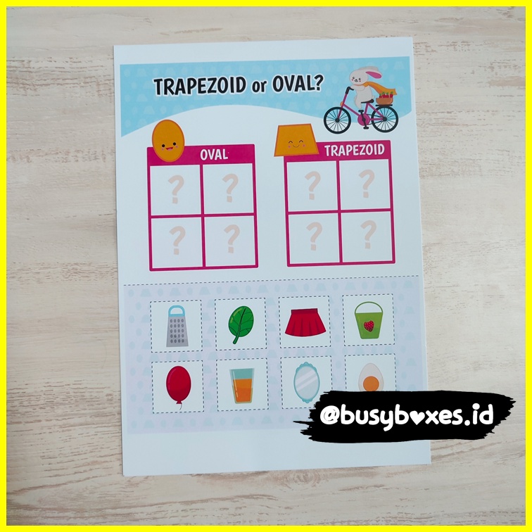 [busyboxes.id] Mainan Edukasi Aktivitas Menggunting dan Menempel TK / Worksheet Gunting Tempel