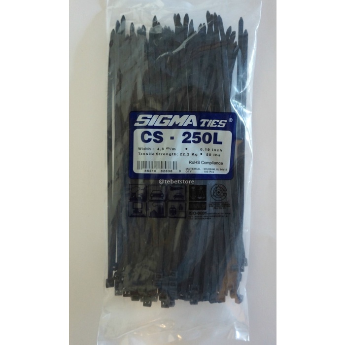 KABEL TIES 25 CM HITAM