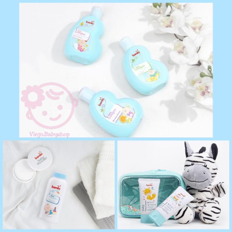 Bambi Baby Cologne 100ml / Compact Powder 40gr / Refill Compact Powder 40gr / Anti Mosquito Lotion 50ml / Mild Lotion 100ml