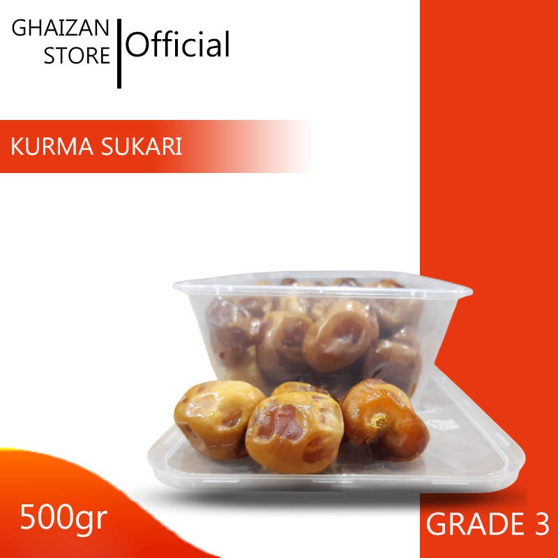 

[ GS ] Kurma Sukari 500 Gram Grade 3 / Kurma Raja Kurma Basah Oleh Oleh Haji dan Umroh murah