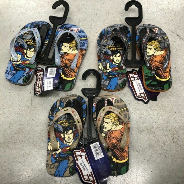 Sandal Zandilac Jepit Superman Anak Laki-laki Cowok Balita
