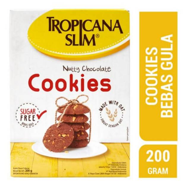 

Tropicana slim nutty chocolate cookies 200gr