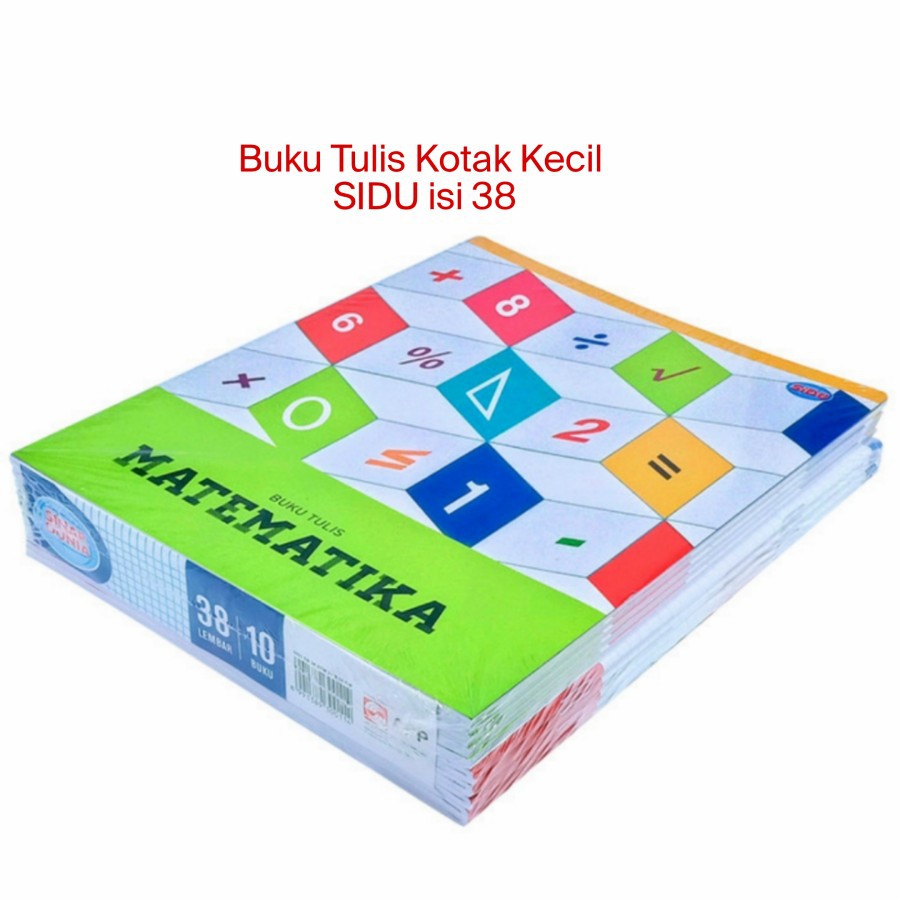 

BUKU TULIS KOTAK KECIL MATEMATIKA SINAR DUNIA 38 / SIDU ISI 38