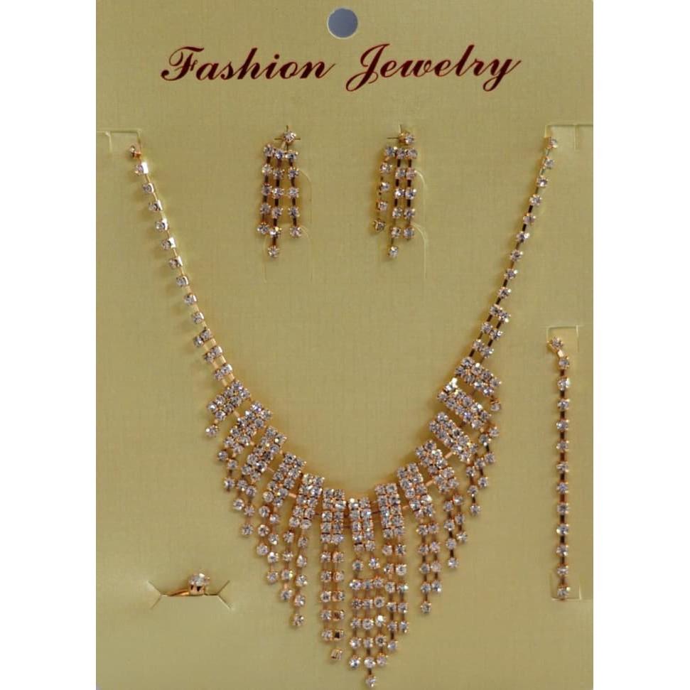 Kalung Tebar set korea perhiasan pesta none wedding pengantin terbaru