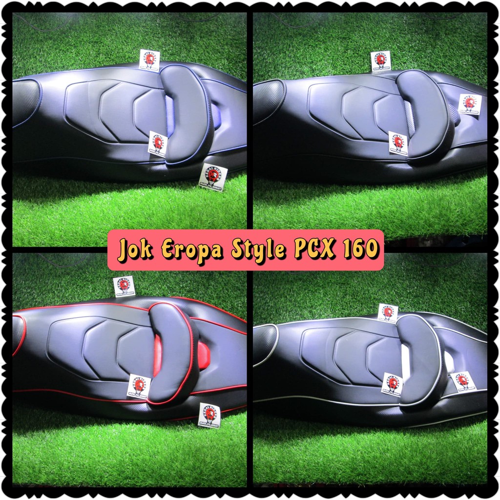 Jok Europe Style Honda All New PCX 160 2021+ Lampu Bagasi List Merah