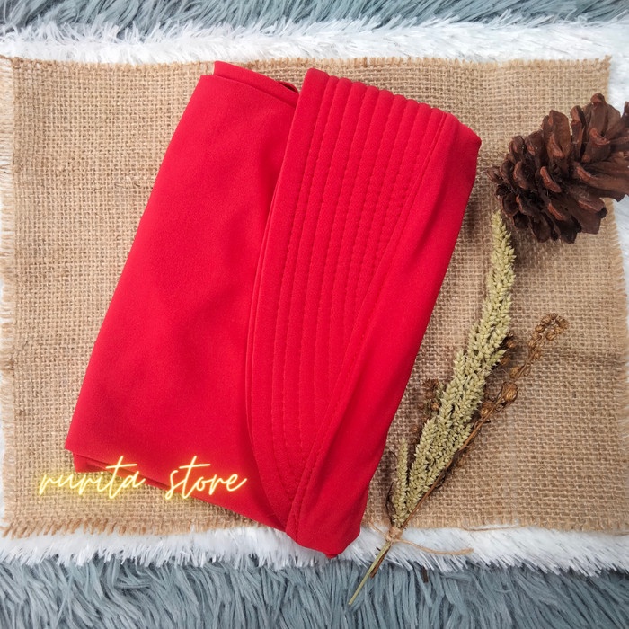 JM HIJAB SPORT INSTAN/ HIJAB OLAHRAGA/ HIJAB PET SPORT TERMURAH - Merah Cabe