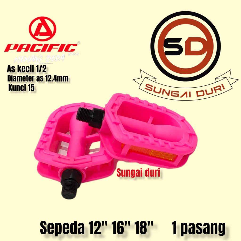 Pedal sepeda anak As kecil 12-18 inch pacific SP-F407