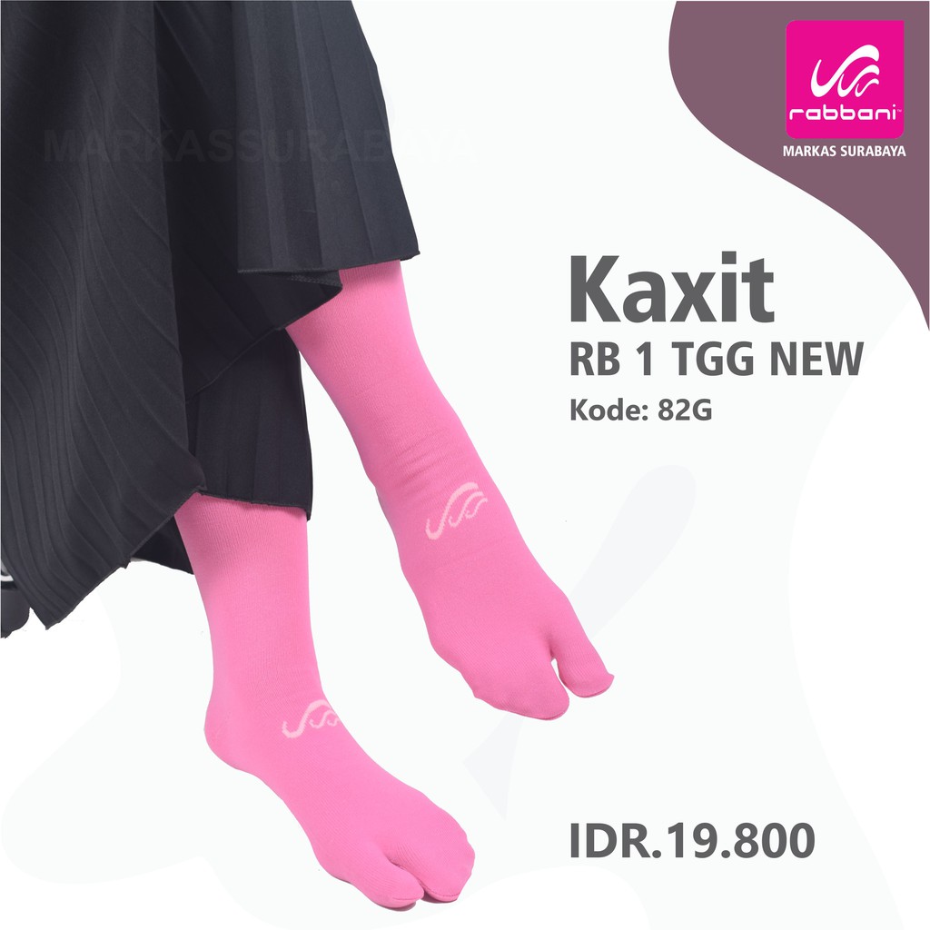 Kaos kaki tanggung jempol Rabbani-82G = Pink Tua