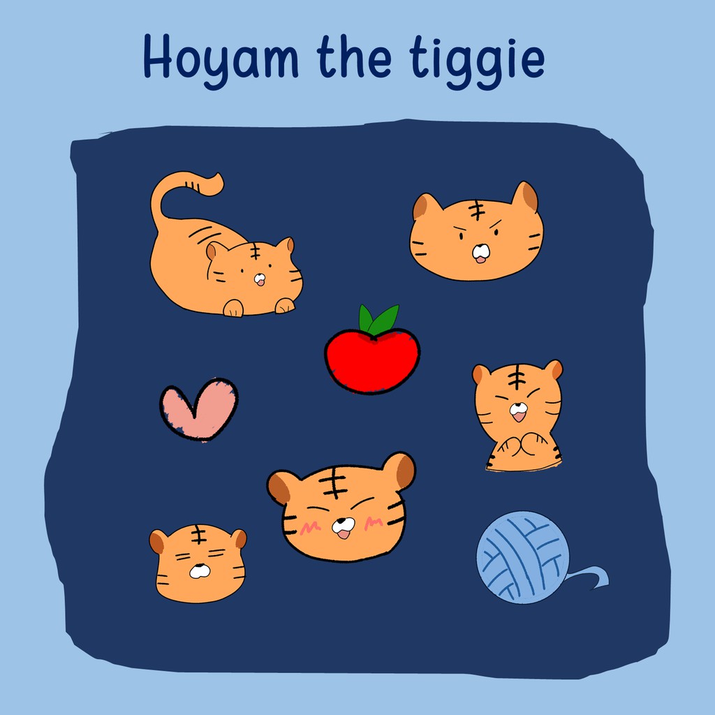 

Sticker Journal Planner Buku - Hoyam the tiggie [Die Cut]