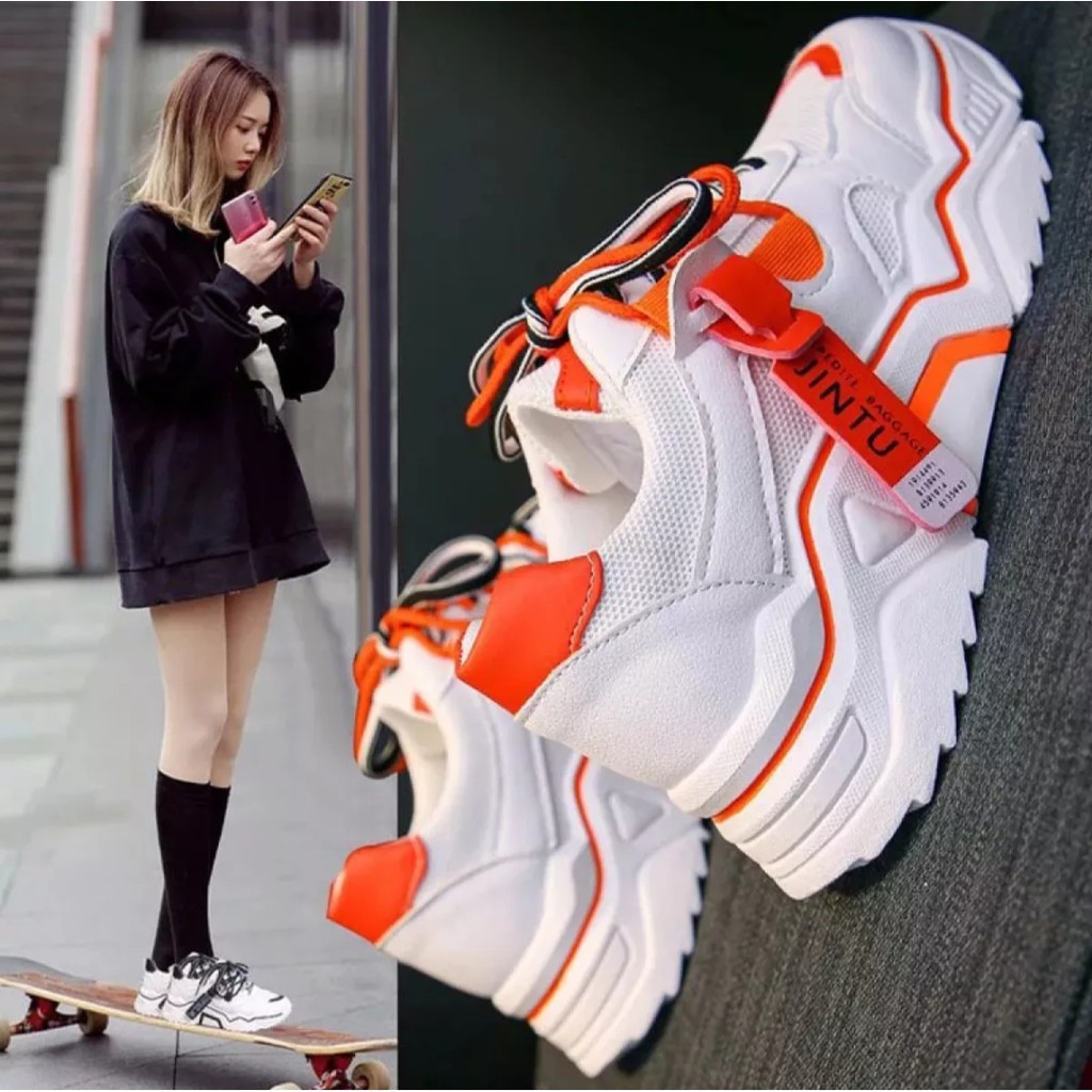 WnZ- Sepatu Sneakers Pria Terbaru / Sepatu Pria Jintu / Sepatu Korea impor / Sepatu Sport TERLARIS