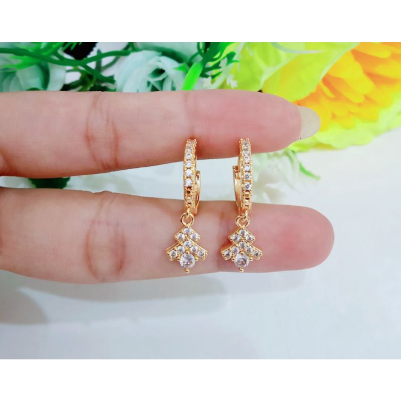 ANTING JEPIT FULL PERMATA DENGAN LIONTIN 003Q