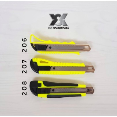 

CUTTER YSK 208 / PISAU CUTTER BESAR / SILET / PISAU UKIR AUTO LOCK