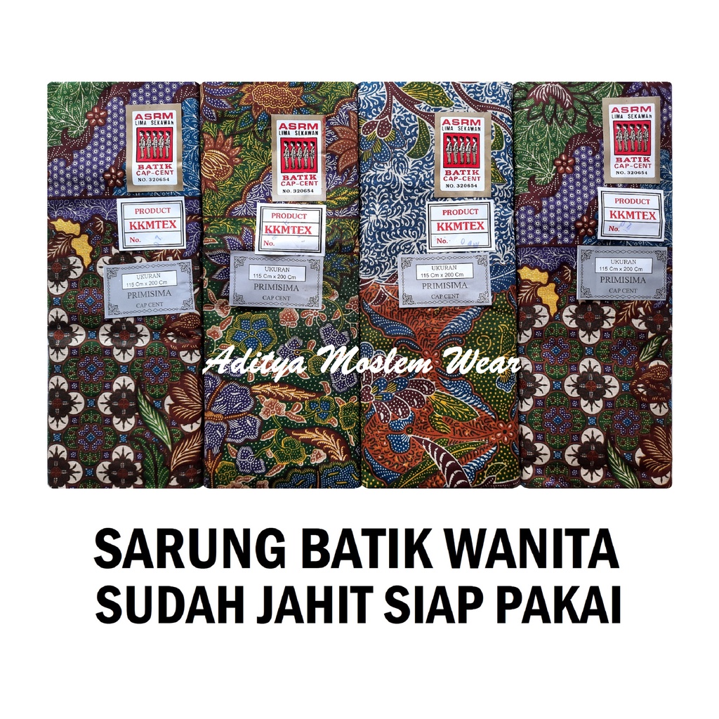 SARUNG BATIK WANITA PEKALONGAN KATUN ASRM LIMA SEKAWAN KAIN SARUNG IBU MELAHIRKAN