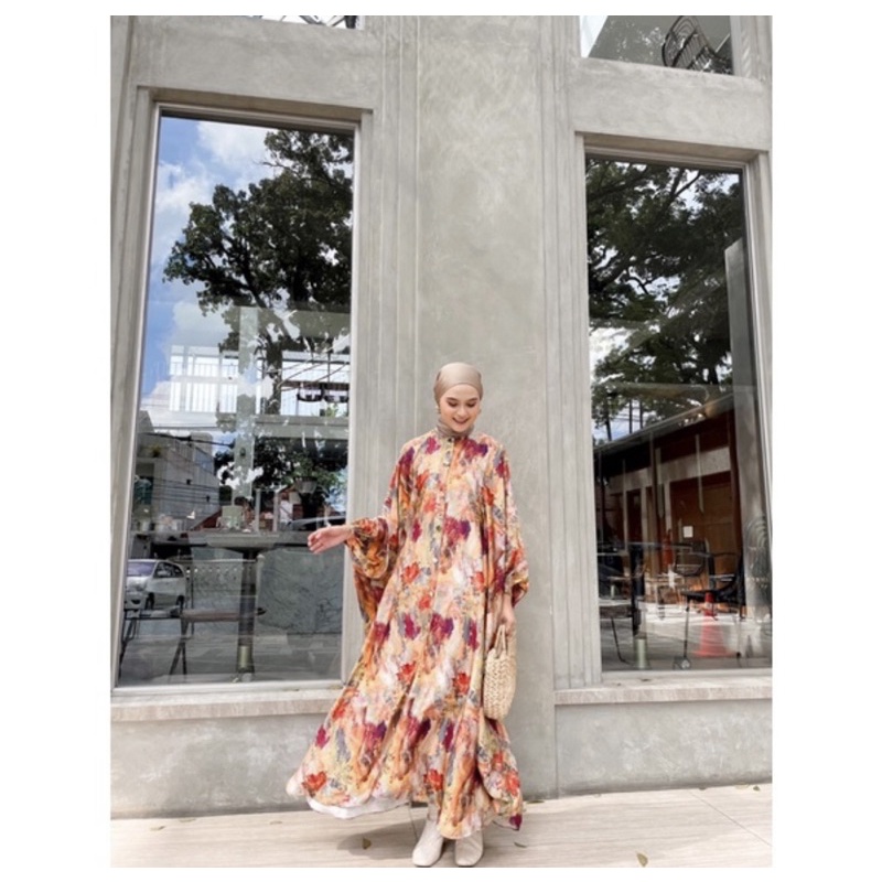 INTALICIOUS MERIEN KAFTAN DRESS MUSTARD