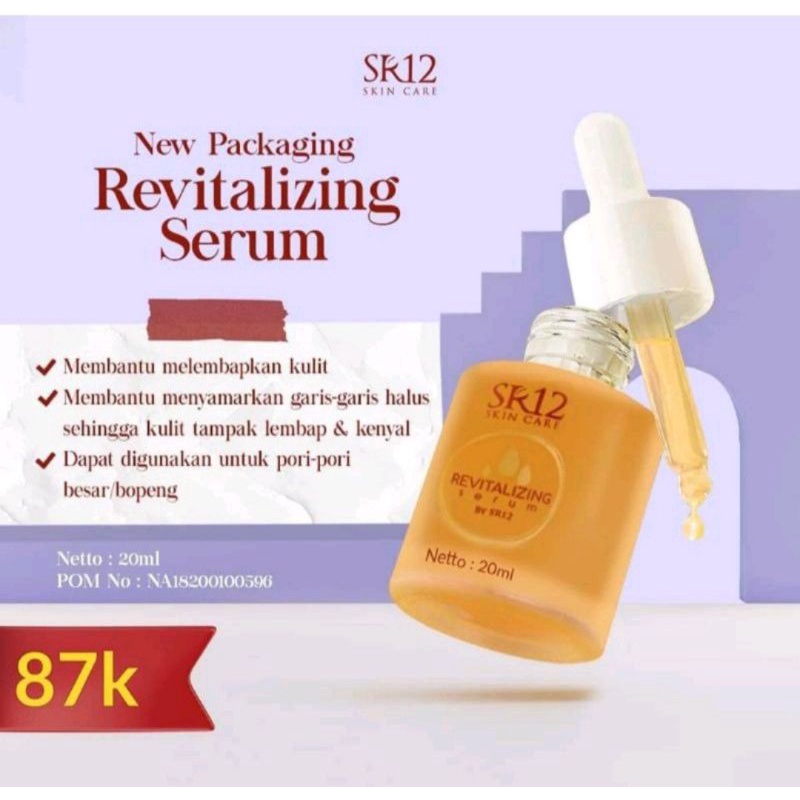 SERUM REVITALIZING SR12 / SERUM WAJAH /SERUM MATA PANDA SKINCARE BPOM /SERUM PENGHILANG BOPENG / SERUM ANTIAGING /SERUM MENGECILKAN PORI-PORI