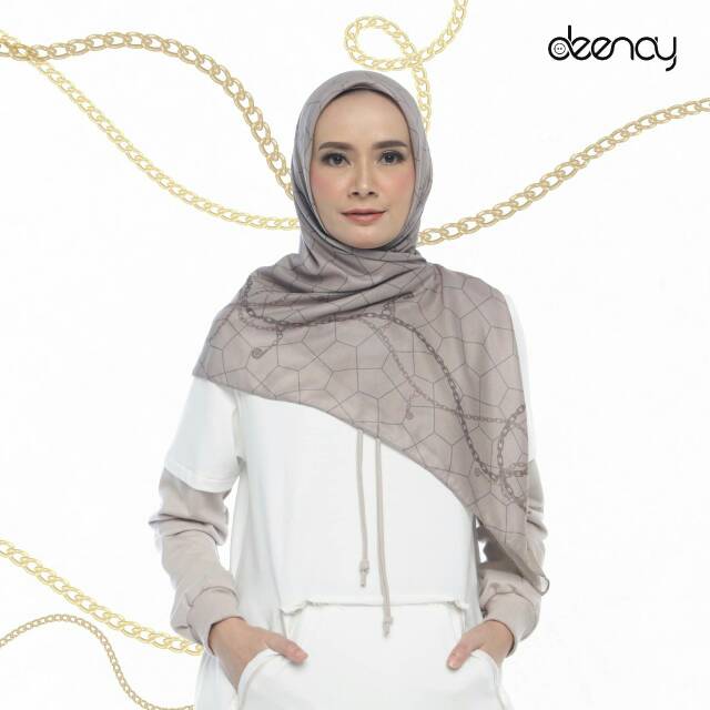 SCARF HIJAB DEENAY CHAIN TAUPE