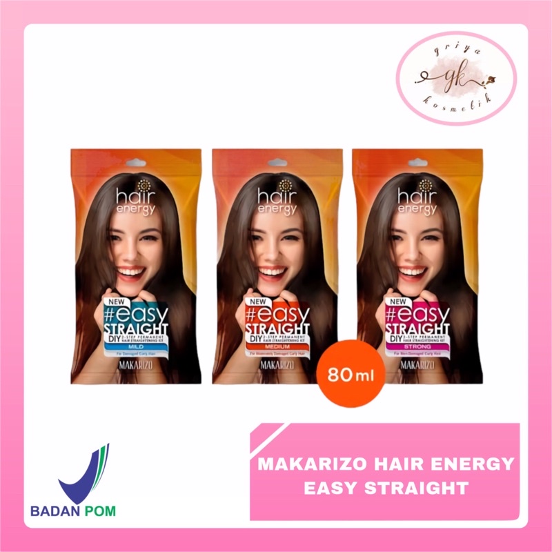 ✨GRIYA✨ Makarizo Easy Straight Pelurus Rambut 80ml Pelurus Rambut Pria | Makarizo Smoothing Pelurus