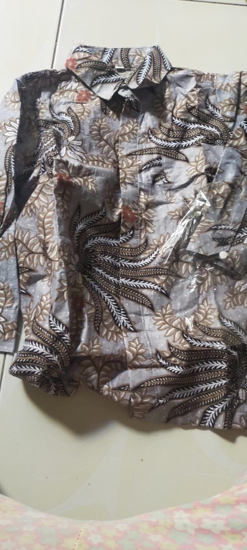 (bisa Cod) - Baju Batik Anak Cowok Lengan Panjang Bisa Buat Seragam Sekolah Anak Usia 1-10thn