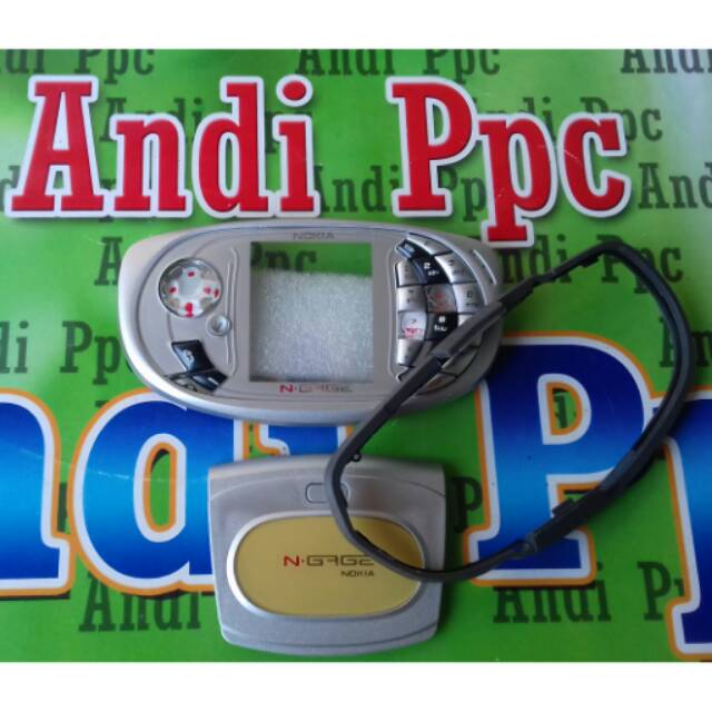 Casing Nokia N-GAGE QD Ngage qd Dan Karet tengah