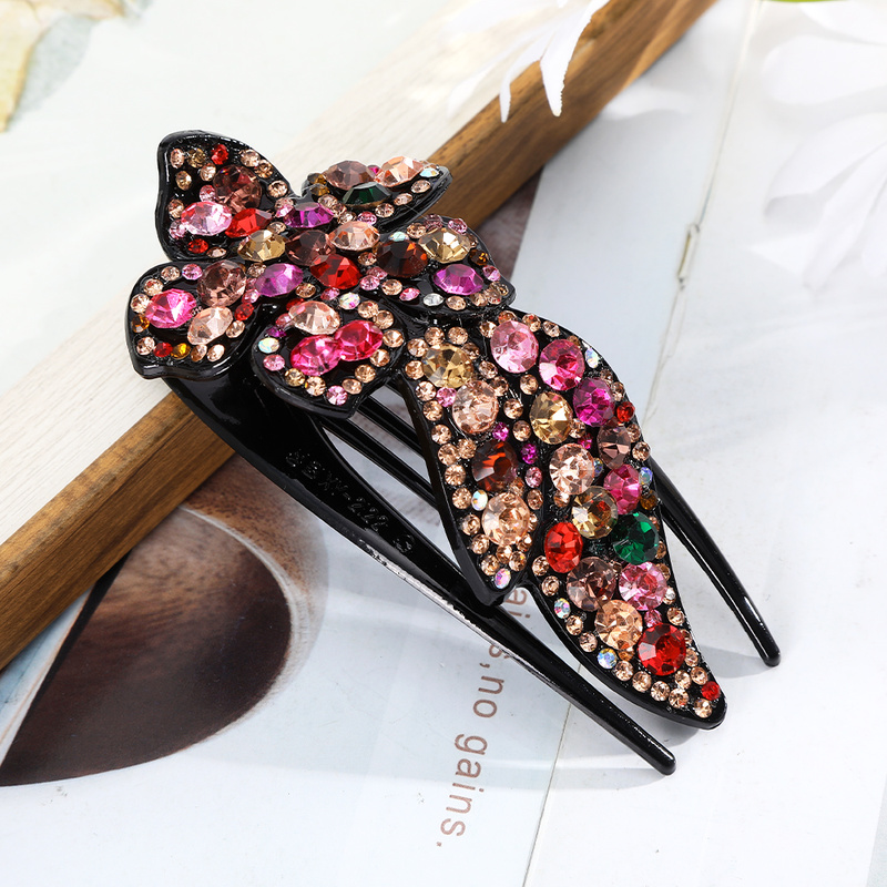 Korean Rhinestone Hair Clip Fashion Elegant Duckbill Clip Hairpin Women Hair Accessories