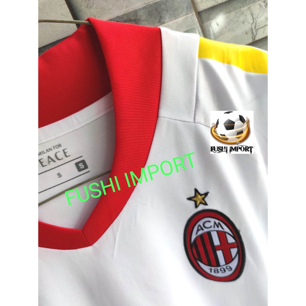 RETRO | Jersey Baju Bola Milan Away 2013 Remake Grade Ori