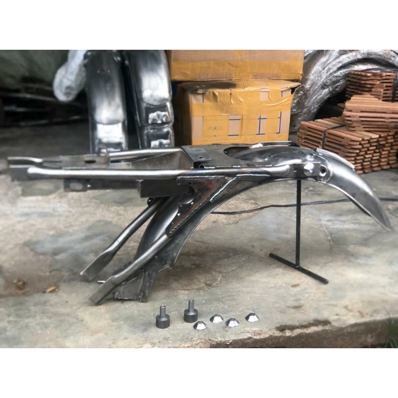 Frame Rangka CB 100 Gelatik Glatik 125 Gl Mp Tiger Tirev Sambungan Belakang Buntut Ekor
