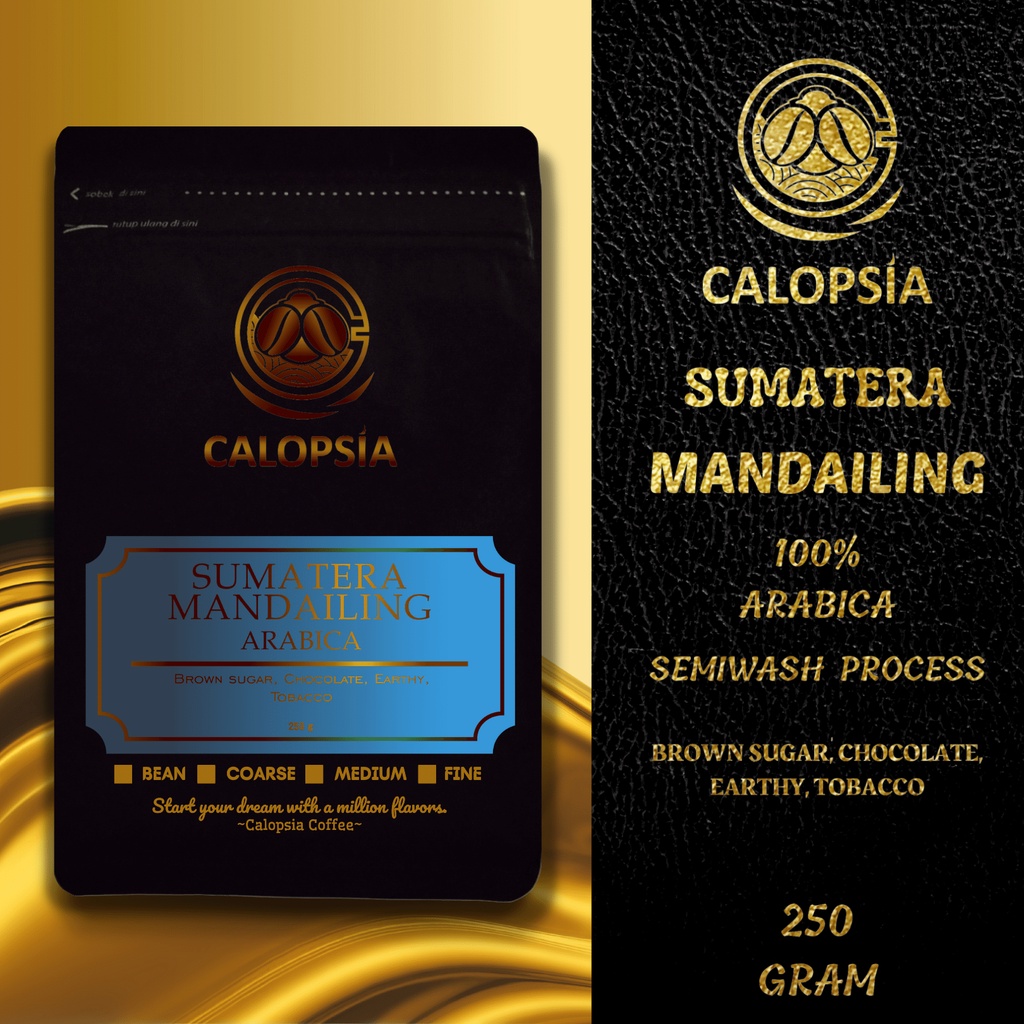 Jual Calopsia Kopi Sumatera Mandailing Arabica Single Origin 250 Gram Specialty Grade 1 Kopi 2614