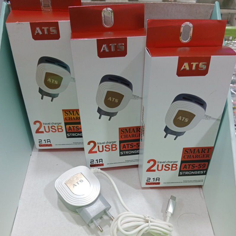 Charger ATS LED 2 USB ATS-59 Real 2.1A