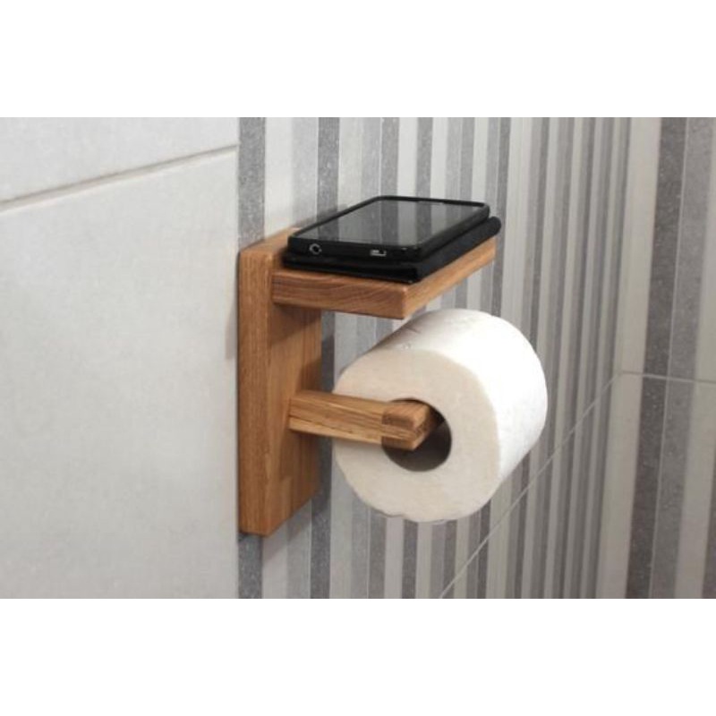 Jual Rak Kayu Tempat Tissue Toilet Shopee Indonesia