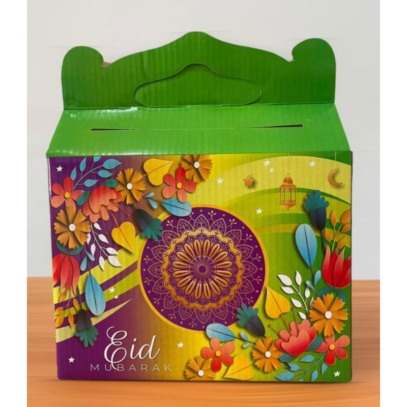 Box Kardus Dus Toples Kue Lebaran Idul Fitri untuk ISI 6 toples Ukuran 500Gram