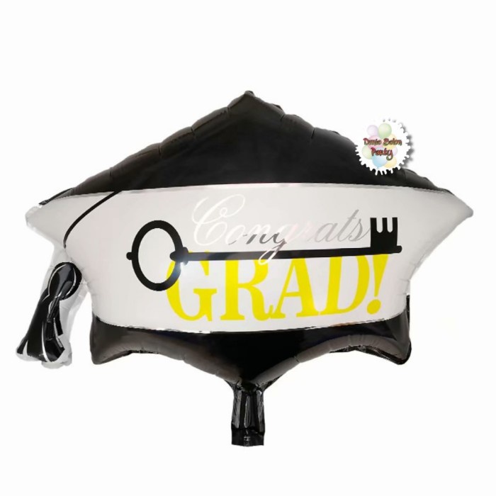 Balon Foil Graduation Toga / Balon Foil Sarjana Toga Grad Gold