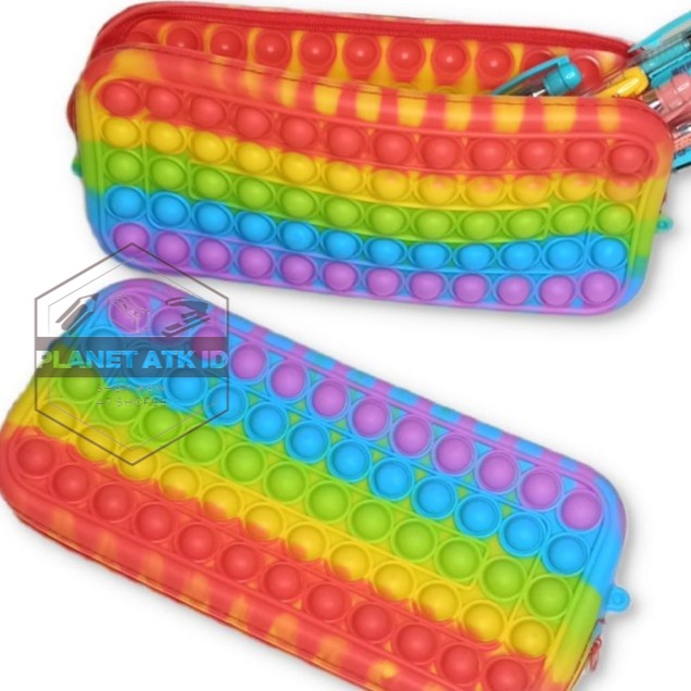 

Kotak Pensil POP IT/Silicon/Pencil Case/Fidget/Edukasi/Mainan/Anak