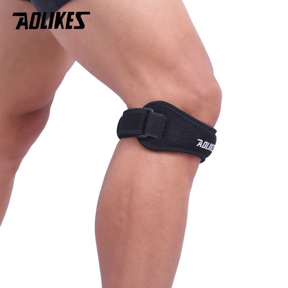 AOLIKES Pelindung Lutut Olahraga Knee Support Brace Wrap - A-7919