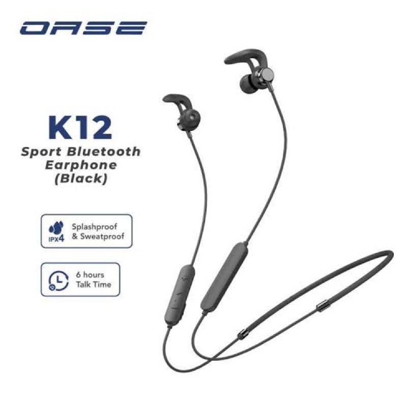 OASE SPORT WIRELESS EARPHONE k12/ headset blutooth suara mantap