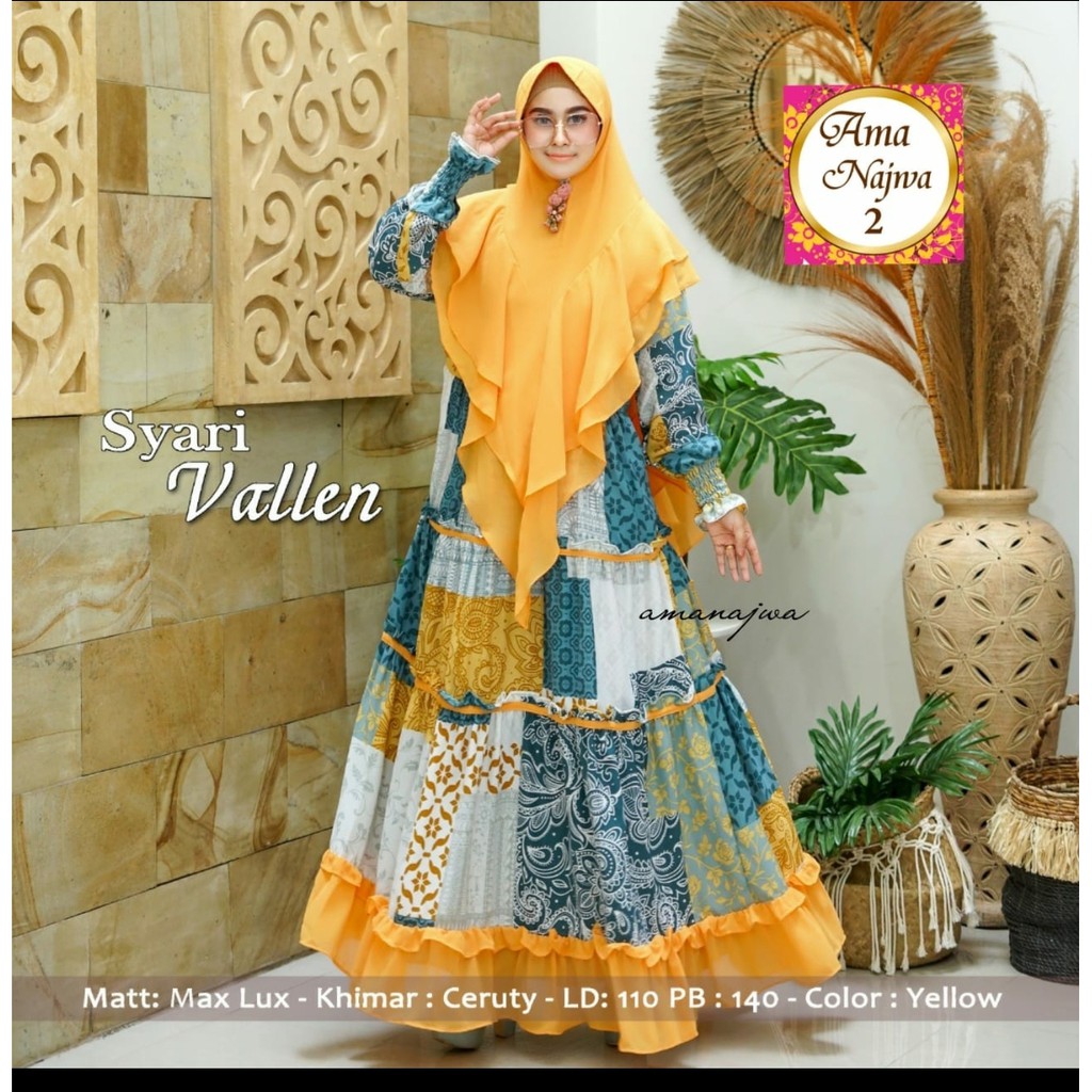 Gamis Syari Vallen By Ama Najwa