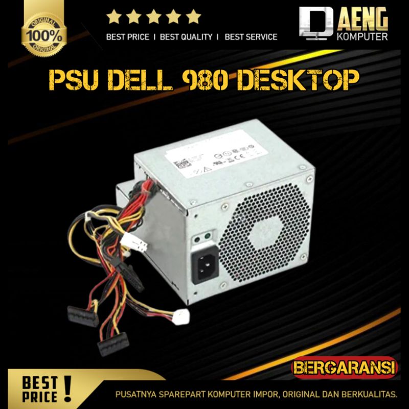 PSU Power Supply Power suplay Pc Dell Optiplex 980 Dekstop Model Pin Hitam Kecil Original Murah