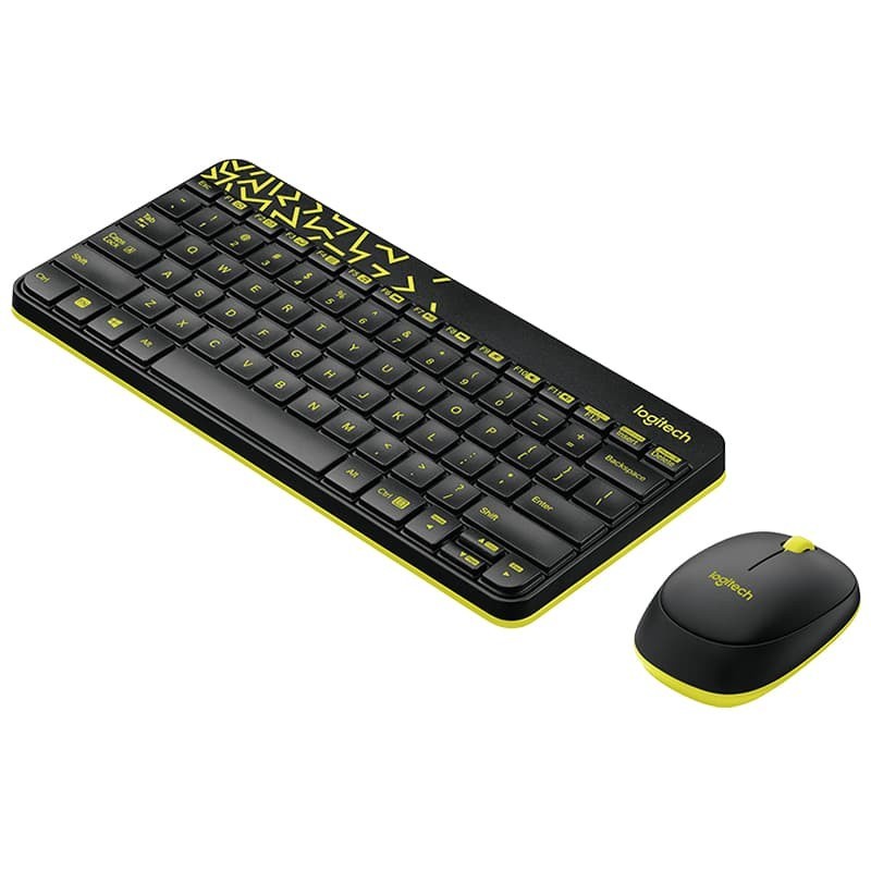 Logitech MK240 Mini Keyboard Mouse Wireless Original - Hitam