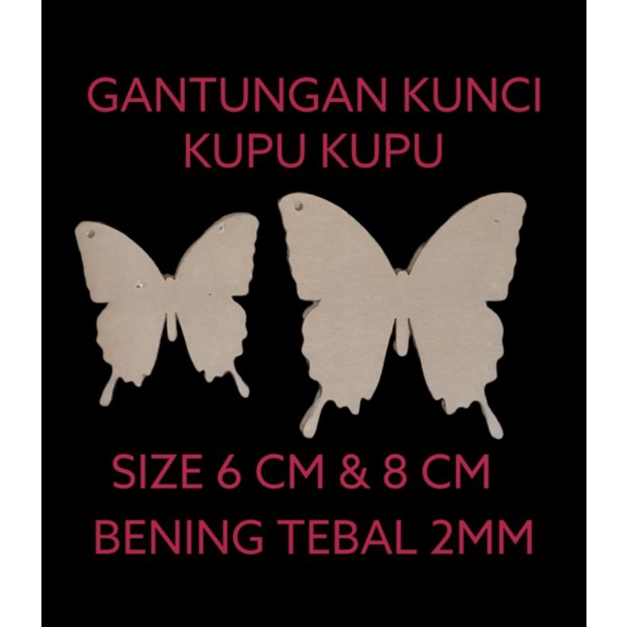 GANTUNGAN KUNCI KUPU KUPU