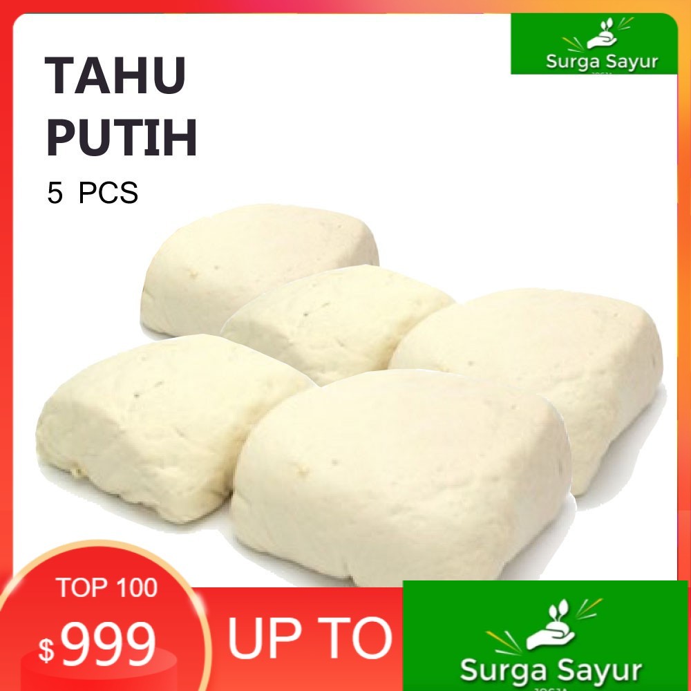 

SURGA SAYUR TAHU PUTIH [10Pcs] SEJABODETABEK BISA INSTANT MENGGUNAKAN GOSEND &GRAB.