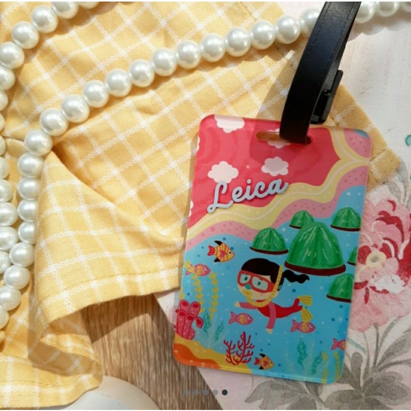 Bag Tag Custom Nama Hampers Kado Sekolah