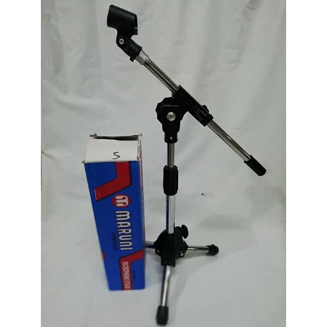 Stand Mic Meja Mini Maruni Kaki Tiga 3 Ms 209 B