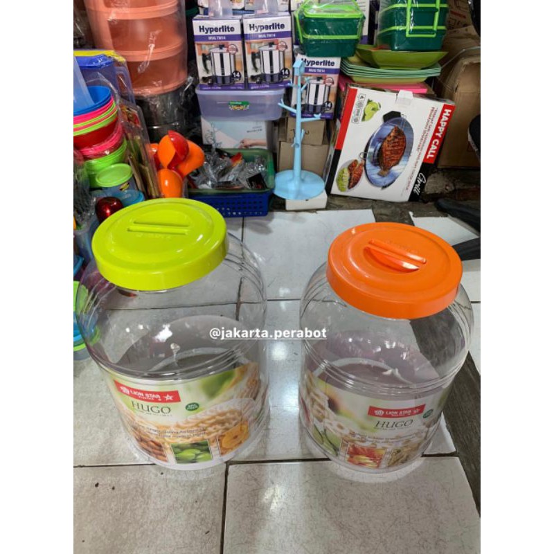 Lion Star - Hugo Round Jar / Toples Makanan/Toples Kerupuk/Toples Asinan/Toples Serbaguna (Kedap Udara)