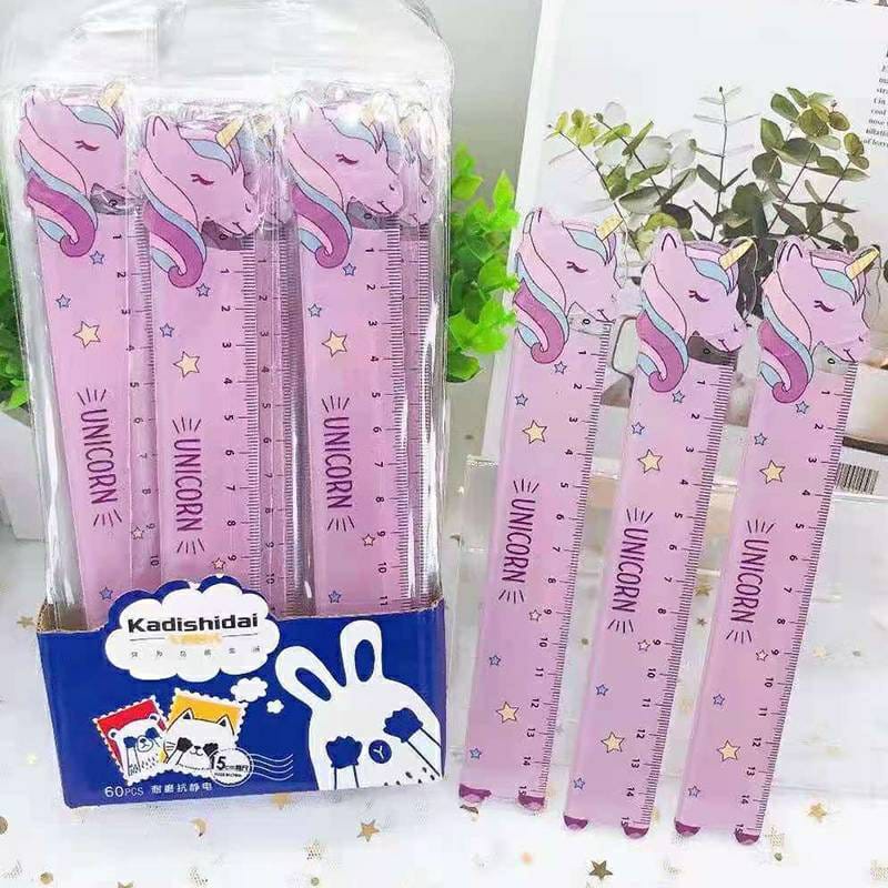 Penggaris Unicorn Anak Sekolah Alat Tulis Stationery ruler