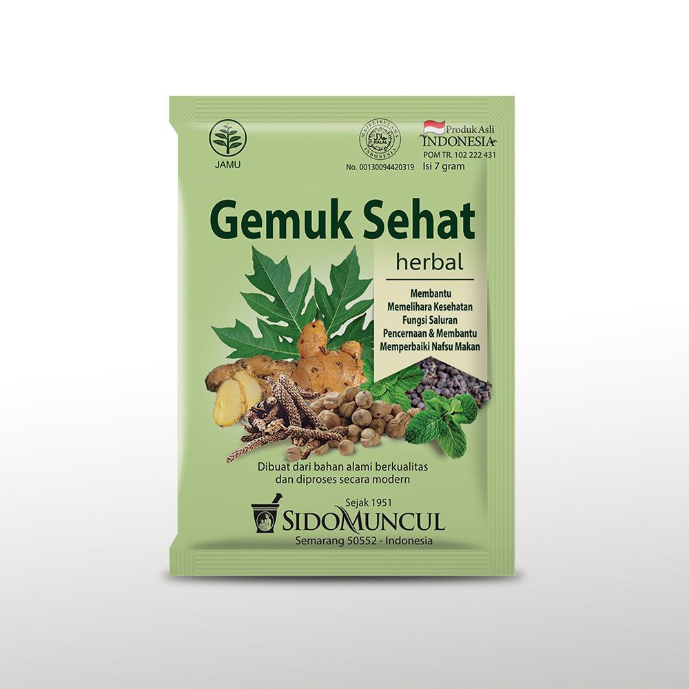 Jual Jamu Gemuk Sehat Sido Muncul Penambah Nafsu Makan Isi 10 Sachet