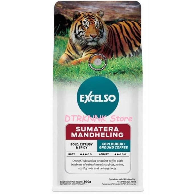 

EXCELSO Kopi SUMATERA MANDHELING Coffee 200 gram