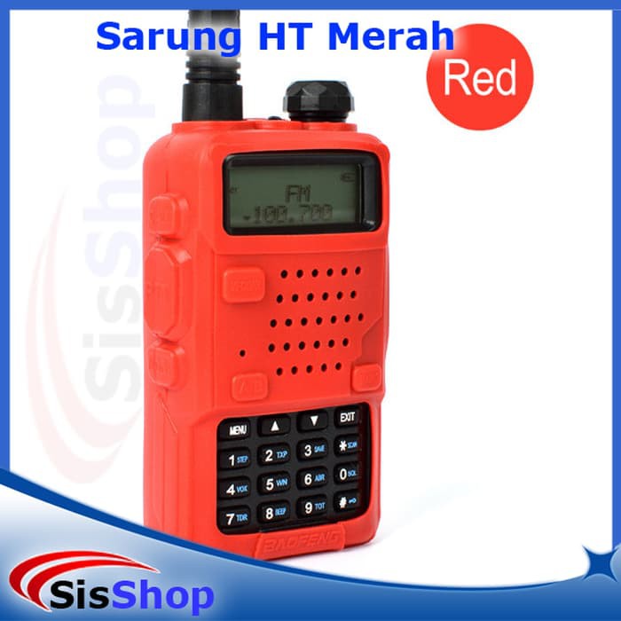 Sarung Cover HT Baofeng UV-5R UV-5RA UV5R UV5RA warna Merah