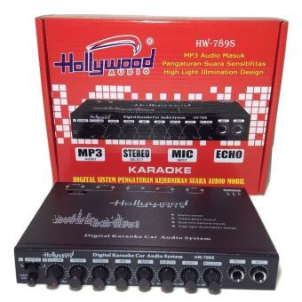 EQUALIZER/Pre-Amp MOBIL Karaoke HOLLYWOOD HW789S 2 MICROPHONE