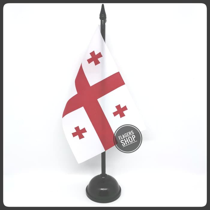 

Bendera Meja Georgia + Tiang Kayu