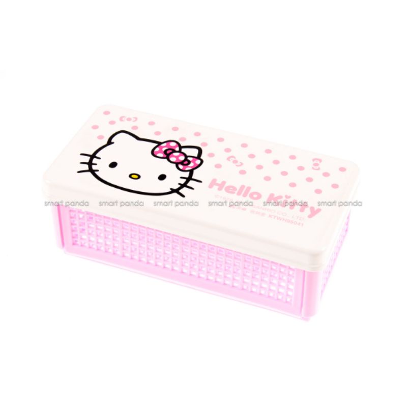 

Tempat Pensil Bentuk Keranjang Plastik Bisa Dilipat Hello Kitty Import