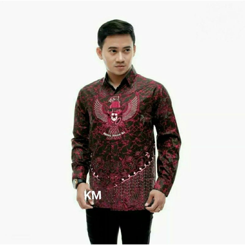 Jual Kemeja Batik Pria Kemeja Batik Kemeja Lambang Garuda Shopee Indonesia